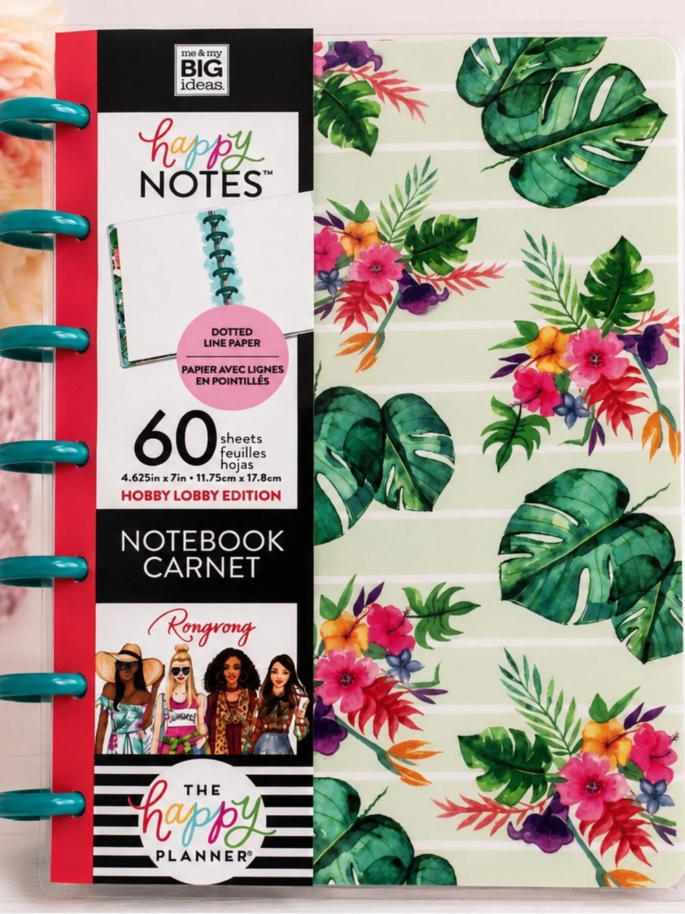Happy Planner Rongrong Mini Happy Notes Tropical Floral Hobby Lobby Exclusive